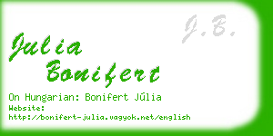 julia bonifert business card